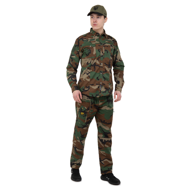 Костюм тактичний (сорочка та штані) Military Rangers Top (поліестер, бавовна, р-р M, Камуфляж Woodland) - зображення 1