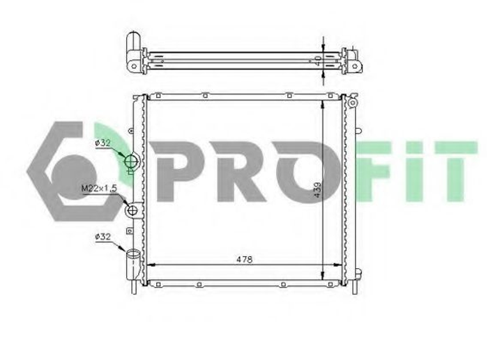 Радиатор охлаждения Profit (PR6046A1) - изображение 1