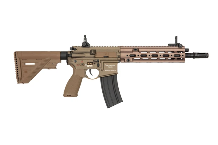 Страйкбольна штурмова гвинтівка Specna Arms SA-H12 One Kestrel ETU Tan (Страйкбол 6мм) - Фото 4 Страйкбольна штурмова гвинтівка Specna Arms SA-H12 One Kestrel ETU Tan (Страйкбол 6мм) - зображення 4