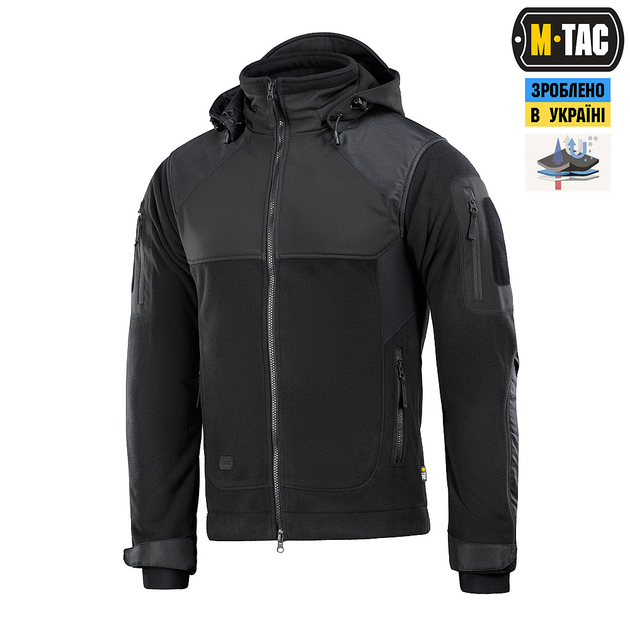 Куртка M-TAC Norman Windblock Flece Black Size XL - изображение 1