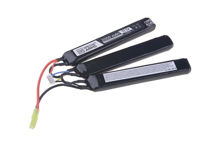 Акумулятор тримодульний Specna Arms LiPo 11,1V 2000mAh 15/30C - зображення 1