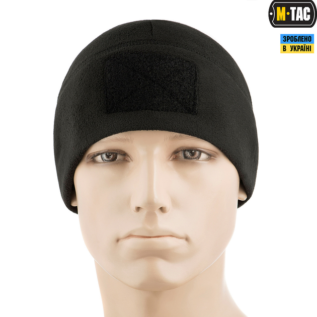 Шапка M-TAC Watch Cap Elite Фліс (270Г/М2) з липучкою Black Size S - изображение 2