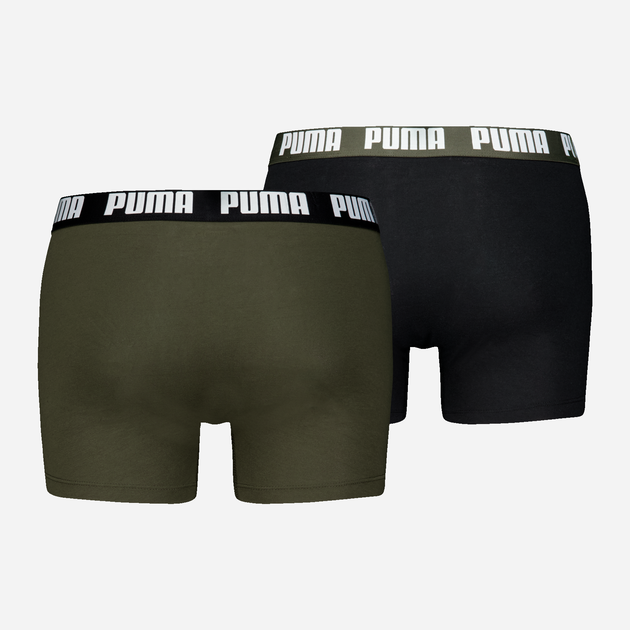 Набор трусов-боксеров мужских хлопковых Puma Men Everyday Basic Boxer 2P 93832011 L 2 шт Черный/Зеленый (8720245556392) - Фото 2 Набор трусов-боксеров мужских хлопковых Puma Men Everyday Basic Boxer 2P 93832011 L 2 шт Черный/Зеленый (8720245556392) - изображение 2