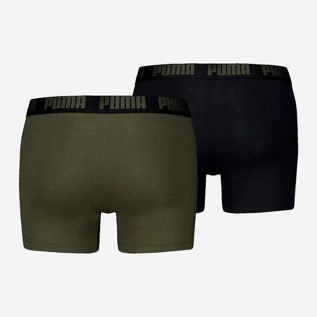 Набор трусов-боксеров мужских хлопковых Puma Men Everyday Basic Boxer 2P 93832013 XXL 2 шт Черный/Зеленый (8720245556514) - Фото 2 Набор трусов-боксеров мужских хлопковых Puma Men Everyday Basic Boxer 2P 93832013 XXL 2 шт Черный/Зеленый (8720245556514) - изображение 2