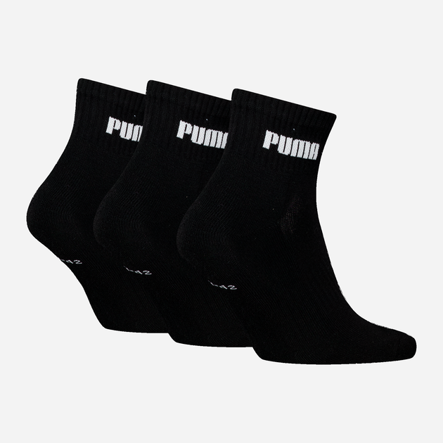 Набор женских носков коротких хлопковых Puma Unisex New Generation Cushioned Qua 93839302 35-38 3 пары Черный (8720245569507) - изображение 2