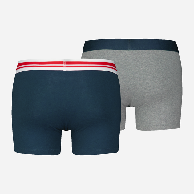 Набор трусов боксеров мужских хлопковых Puma Men Everyday Placed Logo Boxer 2P 93847607 L 2 шт Синий/Серый (8720245590891) - изображение 7