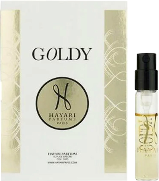 Акція на Пробник Парфумована вода для жінок Hayari Parfums Goldy 2 мл від Rozetka