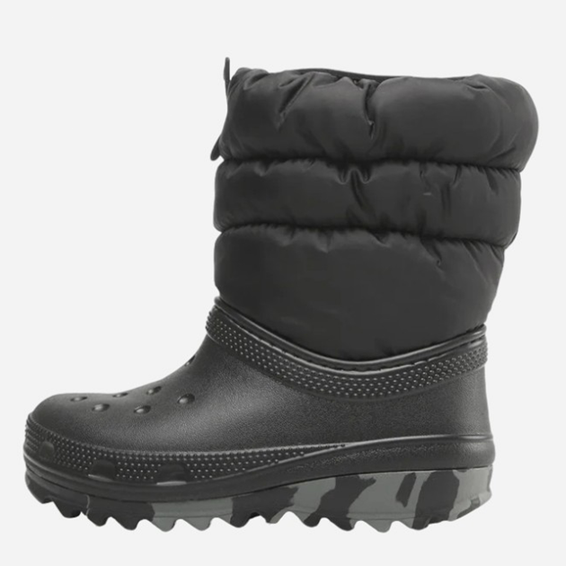 Підліткові зимові чоботи-дутики для дівчинки Crocs Classic Neo Puff Boot K 207684 34-35 Чорні (191448883437) - зображення 3