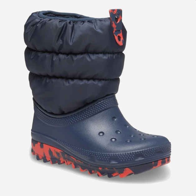 Śniegowce chłopięce ocieplane Crocs Classic Neo Puff Boot K 207683 25-26 Granatowe (191448880269) - obraz 2