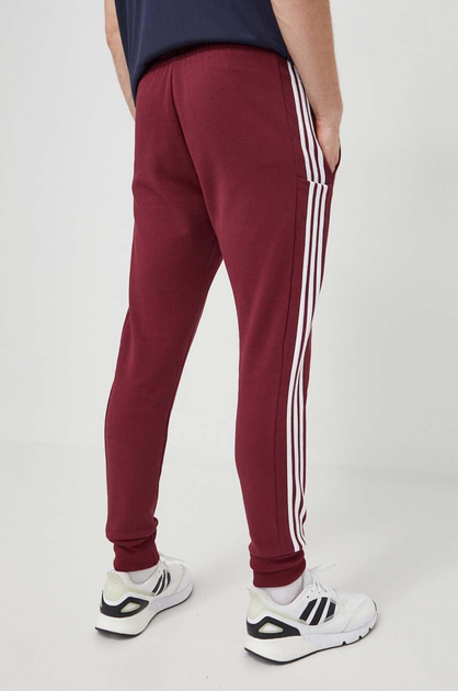 Spodnie sportowe męskie adidas Classics 3-Stripes Pants IA4796 3XL Burgundowe (4066745680736) - obraz 2