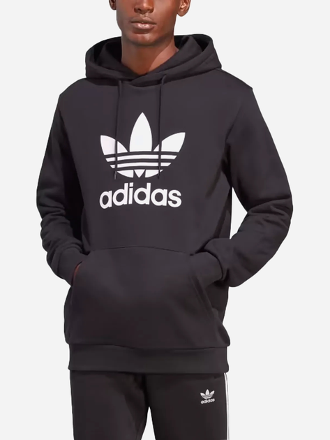 Худі чоловіче adidas Classics Trefoil Hoodie IA4883 S Чорне (4066745536187) - зображення 1