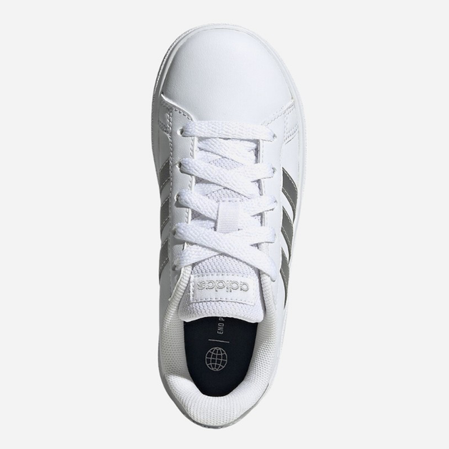 Підліткові кеди для дівчинки adidas Originals Court 2.0 K GW6506 38 (5US) Білі (4065426173208) - зображення 4