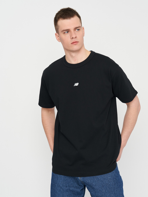 Koszulka męska bawełniana New Balance Remastered Athletics Tee M Czarna (196432500413) - obraz 1