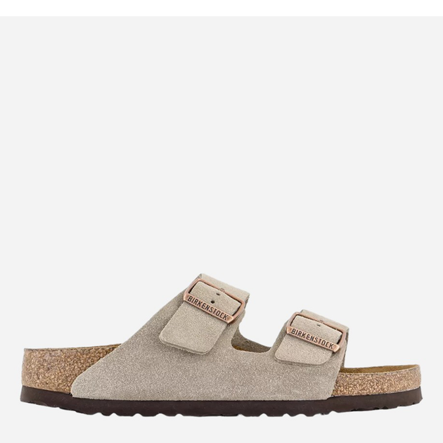 Чоловічі шльопанці Birkenstock 51463 45 Бежеві (4013871076513) - зображення 1