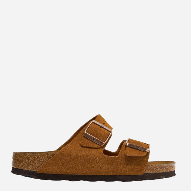 Жіночі шльопанці Birkenstock 1009527 38 Коричневі (4044477042831) - зображення 1