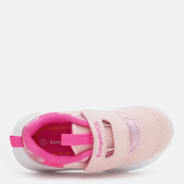 Sneakersy dziecięce dla dziewczynki na rzepy Kangaroos 020980006321 24 Różowe (4061578971143) - obraz 5