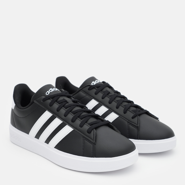 Tenisówki męskie do kostki adidas Originals Court 2.0 GW9196 44 (9.5US) Czarne (4065426234039) - obraz 2