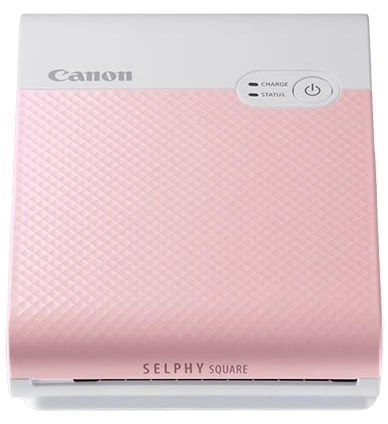 Canon or iPhone for Printer Photo Square Portable QX10 SELPHY Canon ピンク QX10 SQUARE SELPHY プリンター・複合機