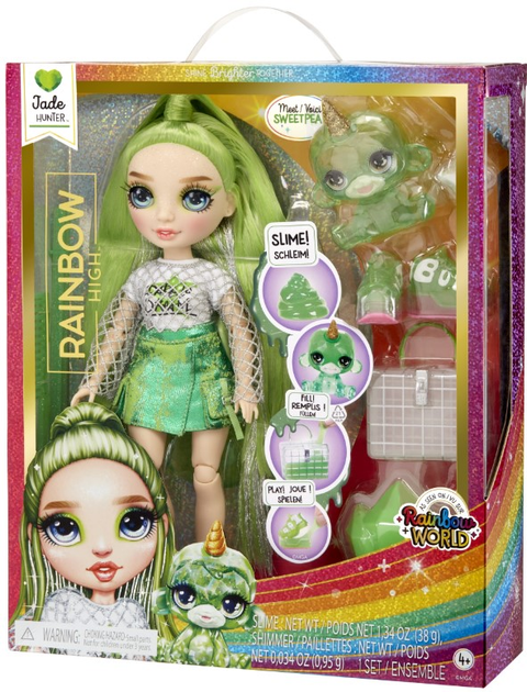 Лялька з аксесуарами Rainbow High Сlassic Fashion Doll Jade Зелена (0035051120193) - зображення 2