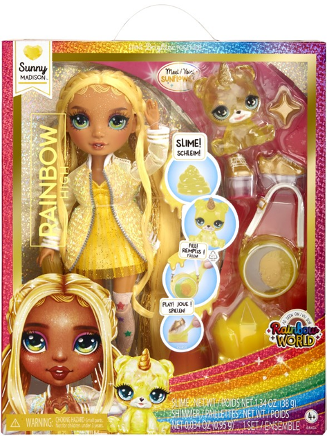 Лялька з аксесссуарами Rainbow High Сlassic Fashion Doll Sunny Жовта (0035051120186) - зображення 1