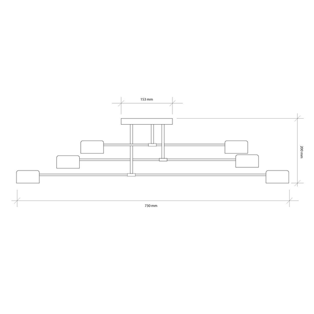 Люстра G CORK 6xE27 WH білий - зображення 3