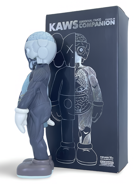 Статуэтка KAWS x Companion Flayed Open Edition x Gray 400% 34 см Brian Donnelly Монумент - изображение 3
