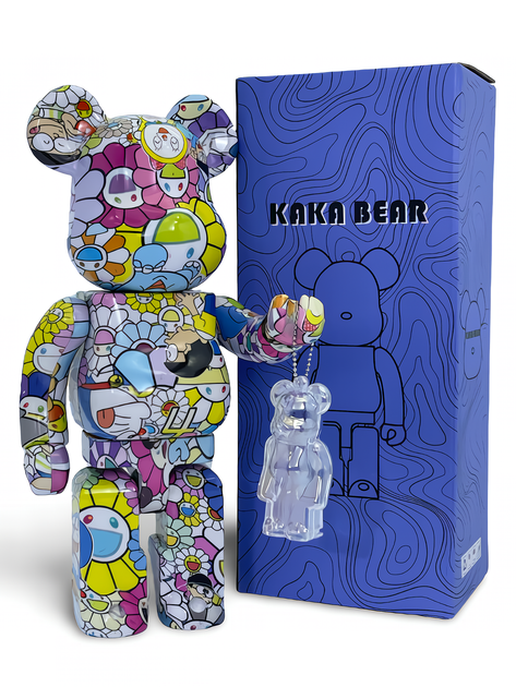 Статуэтка Bearbrick x Takashi Murakami x Smile 400% 28 см Medicom