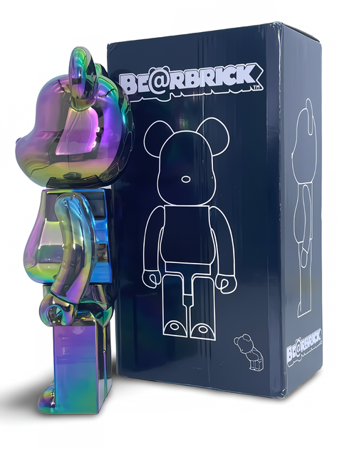 Статуетка Bearbrick x Project 1/6 x Clear Chrome Black 400% 28 см Medicom Toy Матриця - Фото 3 Статуетка Bearbrick x Project 1/6 x Clear Chrome Black 400% 28 см Medicom Toy Матриця - зображення 3