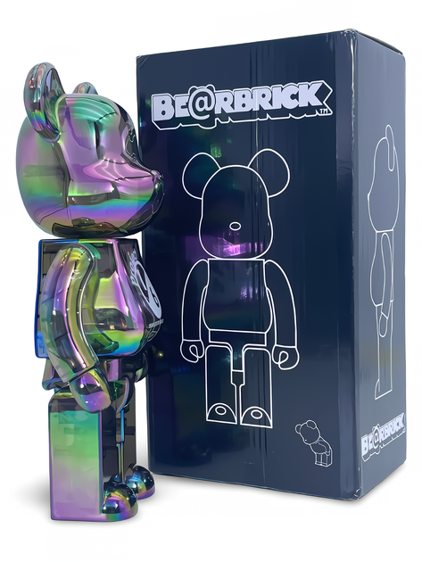 Статуетка Bearbrick x Project 1/6 x Clear Chrome Black 400% 28 см Medicom Toy Матриця - Фото 4 Статуетка Bearbrick x Project 1/6 x Clear Chrome Black 400% 28 см Medicom Toy Матриця - зображення 4