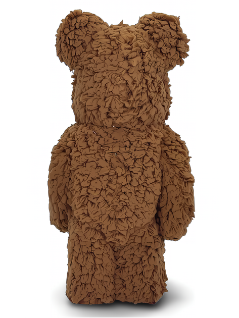 Статуетка Bearbrick x Tim from Minions 400% 28 см Medicom Toy Плюшевий ведмедик - зображення 10
