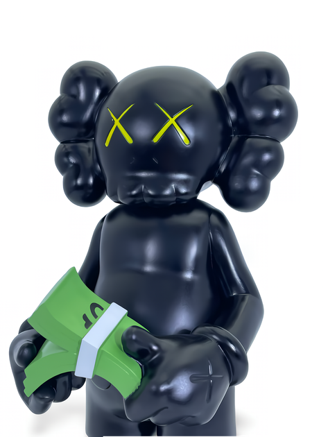 Статуэтка KAWS x Money Flip x Cash Open Edition x Black 400% 28 см Brian Donnelly Рыцарь - изображение 9