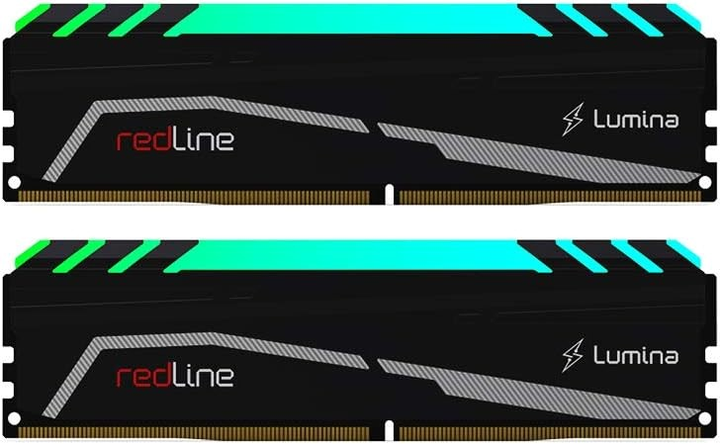 Оперативна пам'ять Mushkin DDR4-3200 32768MB PC4-25600 (Kit of 2x16384) Redline Lumina RGB Black (MLA4C320EJJP16GX2) - зображення 1