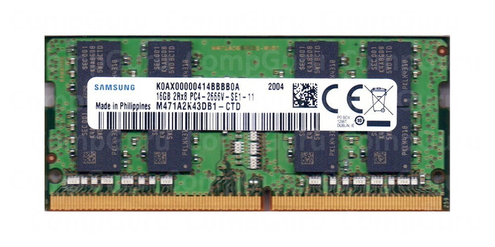 Оперативная память для ноутбука Samsung DDR4 16GB 2666MHz SO-DIMM 2Rx8 ...