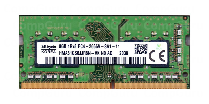 Оперативна пам'ять для ноутбука Hynix DDR4 8GB 2666MHz SO-DIMM 1Rx8 PC4 ...