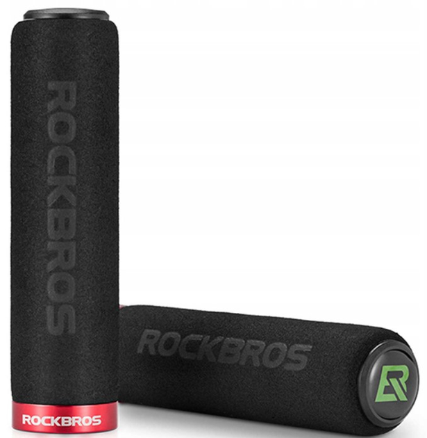 Gripy rowerowe Rockbros BT1001BKRD (7016802870737) - obraz 2