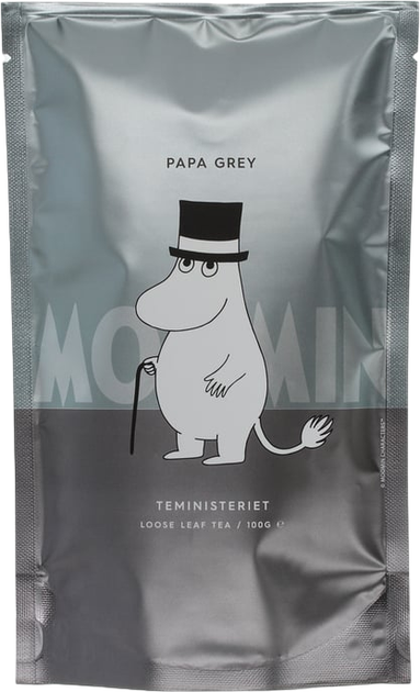 Чорний чай Teministeriet Moomin Papa Grey в упаковці 100 г (7340023003460) - зображення 1