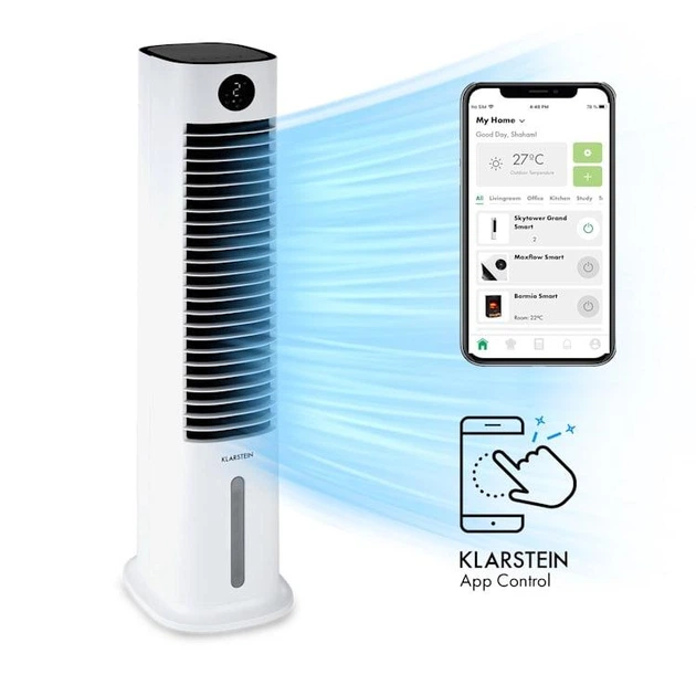 Охолоджувач повітря Klarstein Skytower Grand Smart 480 м3 / год білий (10035816) - зображення 9