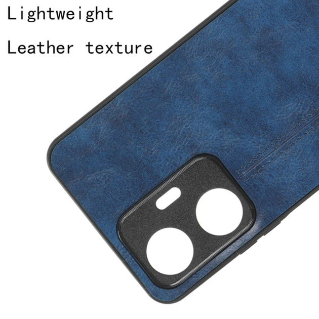 Чехол Cosmiс Leather Case для Realme C55 Blue - Фото 4 Чехол Cosmiс Leather Case для Realme C55 Blue - изображение 4