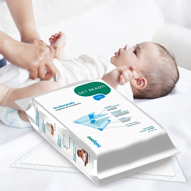 Гігієнічна пелюшка (60х90см.) 10шт. "BabyOno" 509 5901435403464 - зображення 3