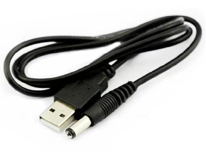 Кабель питания DC 5.5 * 2.1 мм USB -> круглый штекер 1м 5В 5V для ...
