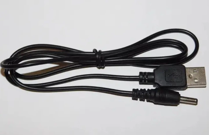 Кабель живлення DC 5.5*2.1 мм USB -> круглий штекер 1м 5В 5V для роутера (552578803) Чорний - зображення 5