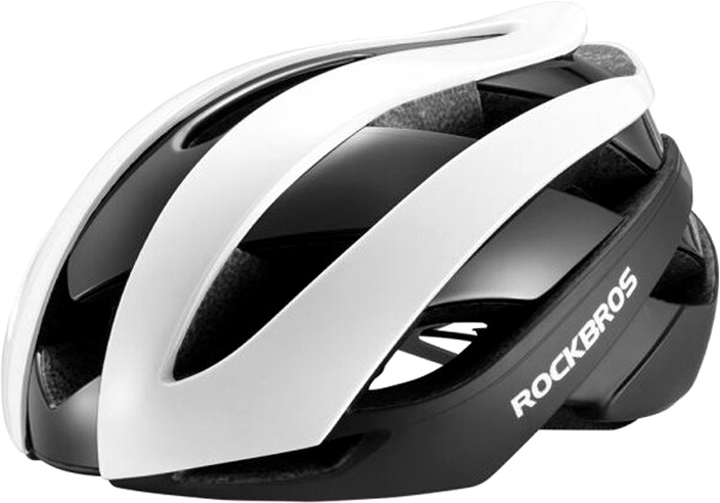 Kask rowerowy Rockbros biało-czarny L (7016802869212) - obraz 1