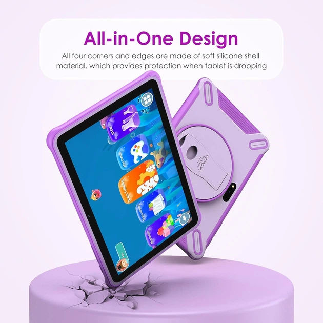 Планшет 10.1" HD Yotopt M821 3/32Gb 4 ядра Android 12 6580 mAh Розовый Factory Recertified - изображение 2