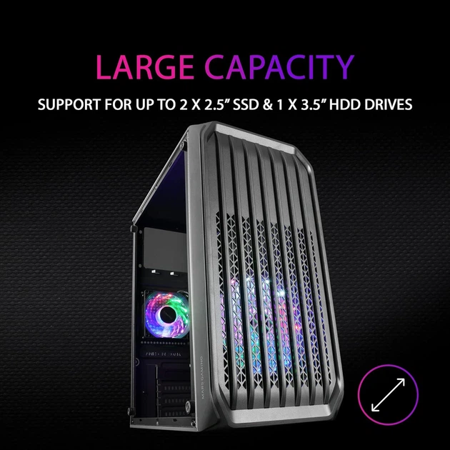 Корпус для ПК Mars Gaming MC-S2 Black - изображение 6
