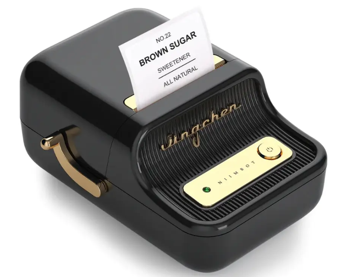 Термопринтер для печати наклеек стикеров NIIMBOT B21 Bluetooth Black (1AC1305200A) - Фото 2 Термопринтер для печати наклеек стикеров NIIMBOT B21 Bluetooth Black (1AC1305200A) - изображение 2