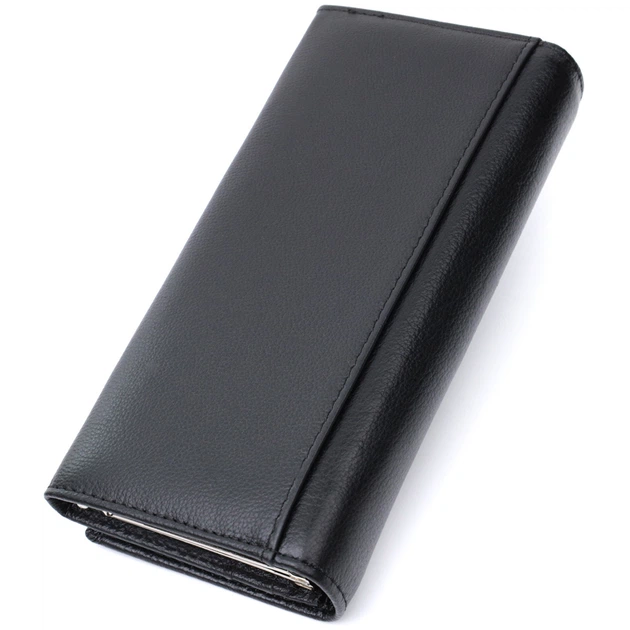 Женский классический кошелек из натуральной кожи ST Leather 22676 Черный - Фото 2 Женский классический кошелек из натуральной кожи ST Leather 22676 Черный - изображение 2