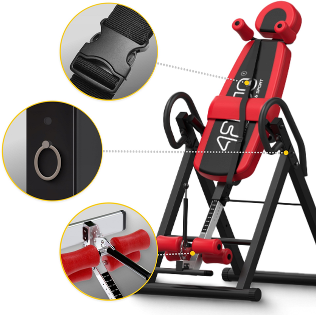 Стіл інверсійний 4FIZJO регульований Black/Red (P-5905973401944) - зображення 10