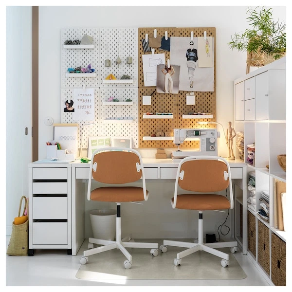 Письмовий стіл IKEA MICKE 142х50 см білий (902.143.08) - зображення 3