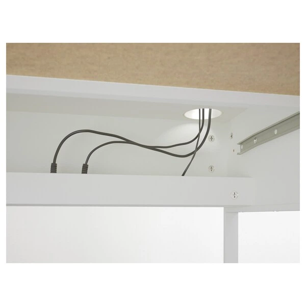 Письмовий стіл IKEA MICKE 142х50 см білий (902.143.08) - зображення 8