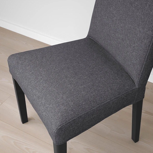 Набір стільців IKEA BERGMUND чорний / Gunnared середньо-сірий 2 шт. (794.815.86) - Фото 8 Набір стільців IKEA BERGMUND чорний / Gunnared середньо-сірий 2 шт. (794.815.86) - изображение 8